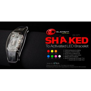 Shake To Activate Led Red Bracelet Element (ex371-red)